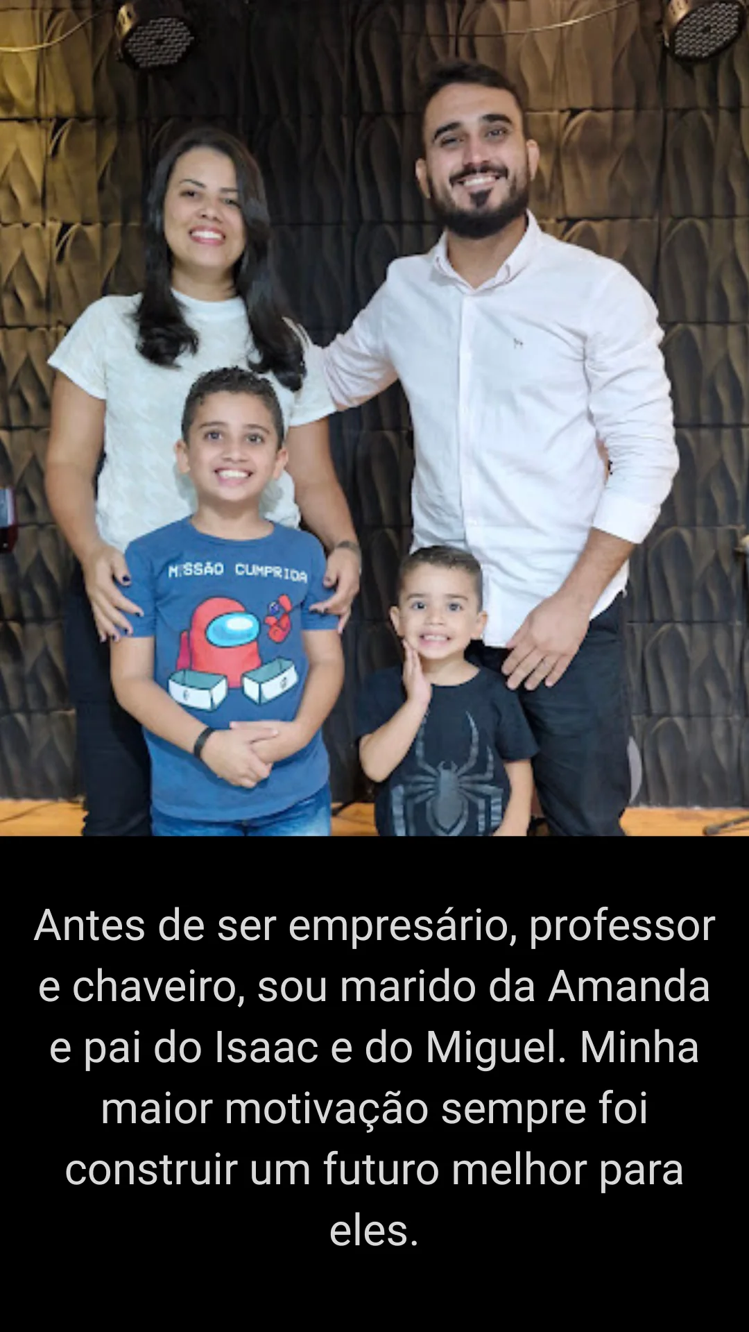 Tiago Barbosa: Família e motivação