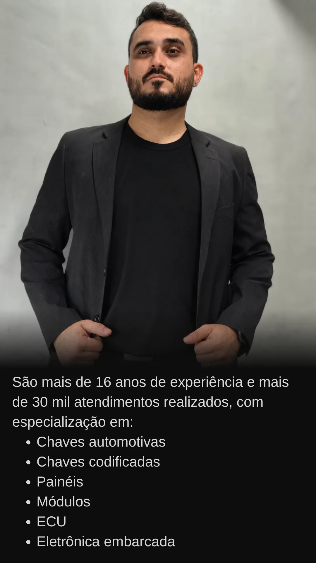 Tiago Barbosa: Especialização